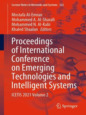 cover image of Proceedings of International Conference on Emerging Technologies and Intelligent Systems